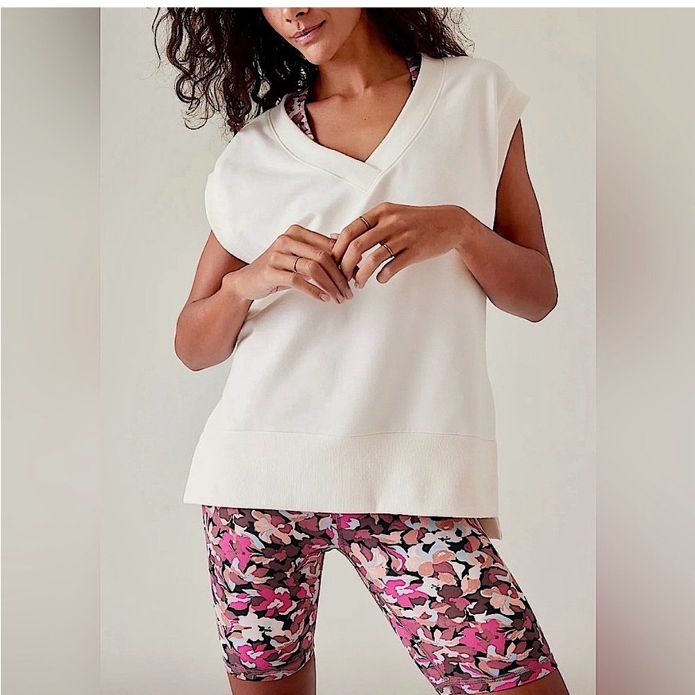 Athleta retroterry v-neck pullover